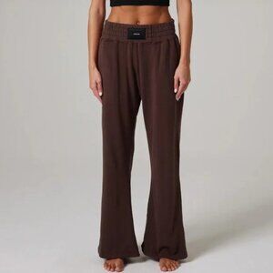 TALENTLESS Women’s Wide Leg Boxing Pants Sweatpants Brown XS
